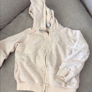 Petite Bateau Cream Speckled Hoodie